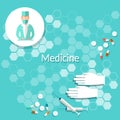 Medicine and health doctor pills Royalty Free Stock Photo