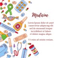 Medicine healthcare cartoon vector icons