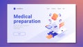 Medicine, healthcare and therapy app Royalty Free Stock Photo
