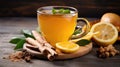medicine healthy tea drink turmeric Royalty Free Stock Photo