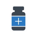 Medicine vector glyph colour icon Royalty Free Stock Photo