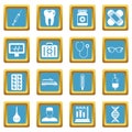 Medicine icons azure