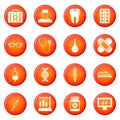 Medicine icons vector set