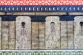 Medicine illustration mural in Wat Po, Bangkok Royalty Free Stock Photo