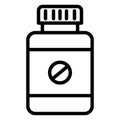 Medicine Jar Isolated Vector icon which can be easily modified or edit