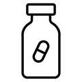 Medicine Jar Isolated Vector icon which can be easily modified or edit