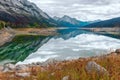 Medicine Lake in Jasper National Park.Alberta.Canada Royalty Free Stock Photo