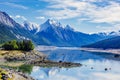 Medicine Lake, Jasper National Park, Alberta, Canada Royalty Free Stock Photo