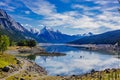 Medicine Lake, Jasper National Park, Alberta, Canada Royalty Free Stock Photo