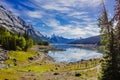 Medicine Lake, Jasper National Park, Alberta, Canada Royalty Free Stock Photo