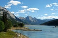 Medicine lake and mountains