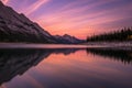 Medicine lake sunset Royalty Free Stock Photo