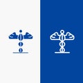 Medicine, Medical, Healthcare, Greece Line and Glyph Solid icon Blue banner Line and Glyph Solid icon Blue banner