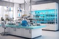 Beautiful Modern Chemical lab equipment Generative AI