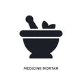 medicine mortar isolated icon. simple element illustration from ultimate glyphicons concept icons. medicine mortar editable logo