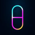 Medicine pill nolan icon. Simple thin line, outline vector of health icons for ui and ux, website or mobile application
