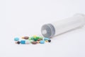 Medicine pill  Syringe Royalty Free Stock Photo