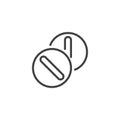 Medicine Pills outline icon