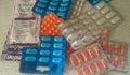 Medicine pills, tablets and capsules