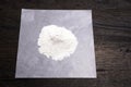 Medicine powder on paper