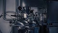 A medicine production machine in a modern laboratory. Pharmaceutical manufacturing equipment. Pharmaceutical Royalty Free Stock Photo