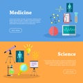 Medicine and Science Web Banners