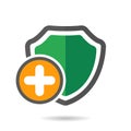 Medicine shield icon