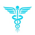 Medicine ancient vector emblem Royalty Free Stock Photo