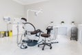 Medicine, stomatology, dental clinic office, medical equipment and instruments for dentistry - dentistry equipment, brown chair