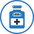 Medicine, syrup icon. Vector illustration