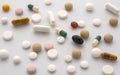 Medicine tablets in full screen Royalty Free Stock Photo