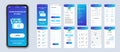 Medicine UI smartphone interface vector