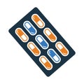 Medicine, Viagra, Pills icon. Simple vector sketch.