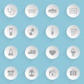 medicine web icons Royalty Free Stock Photo