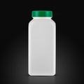 Medicine white pill bottle isolated on a black background Royalty Free Stock Photo