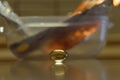 Medicines background increasing immunity for diseases, shark liver oil