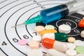 Medicines, health, disease, medical concepts background