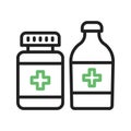 Medicines icon vector image.