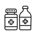 Medicines icon vector image.