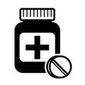 Medicines, pills icon - Royalty Free Stock Photo