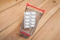 Medicines in shopping cart