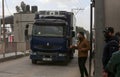 Medics and police officers check a shipment of the Russia`s Sputnik V vaccine for COVID-19 coronavirus disease