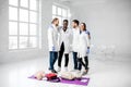 Medics portrait after the first aid training Royalty Free Stock Photo