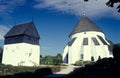 Medieaval round church in Oesterlars on Bornholm island Royalty Free Stock Photo