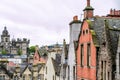 Medieival buildings in old part of Edinburgh, Scotland. Royalty Free Stock Photo