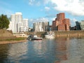 Medienhafen at river Rhine in DÃÂ¼sseldorf, Germany