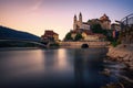 Aarburg Castle and the Aare river in the canton of Aargau, Switzerland Royalty Free Stock Photo