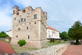 Medieval aged stone royal castle and fortress