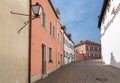 Medieval alley in Neuburg Royalty Free Stock Photo