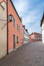 Medieval alley in Neuburg Royalty Free Stock Photo